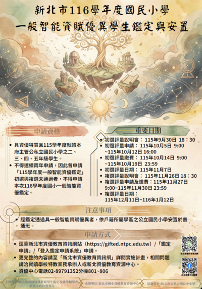資優鑑定海報
